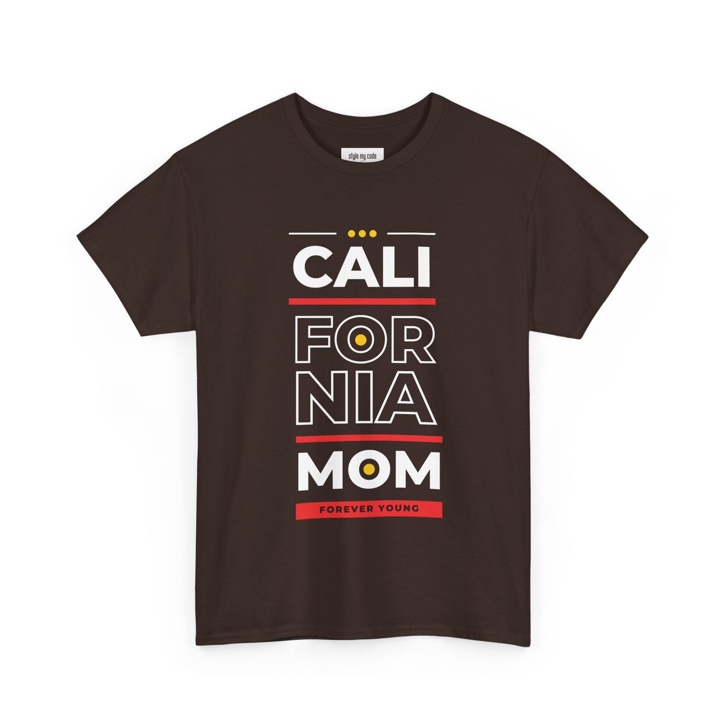 CALI FORNIA MOM Unisex Heavy Cotton Tee - Forever Young T-Shirt
