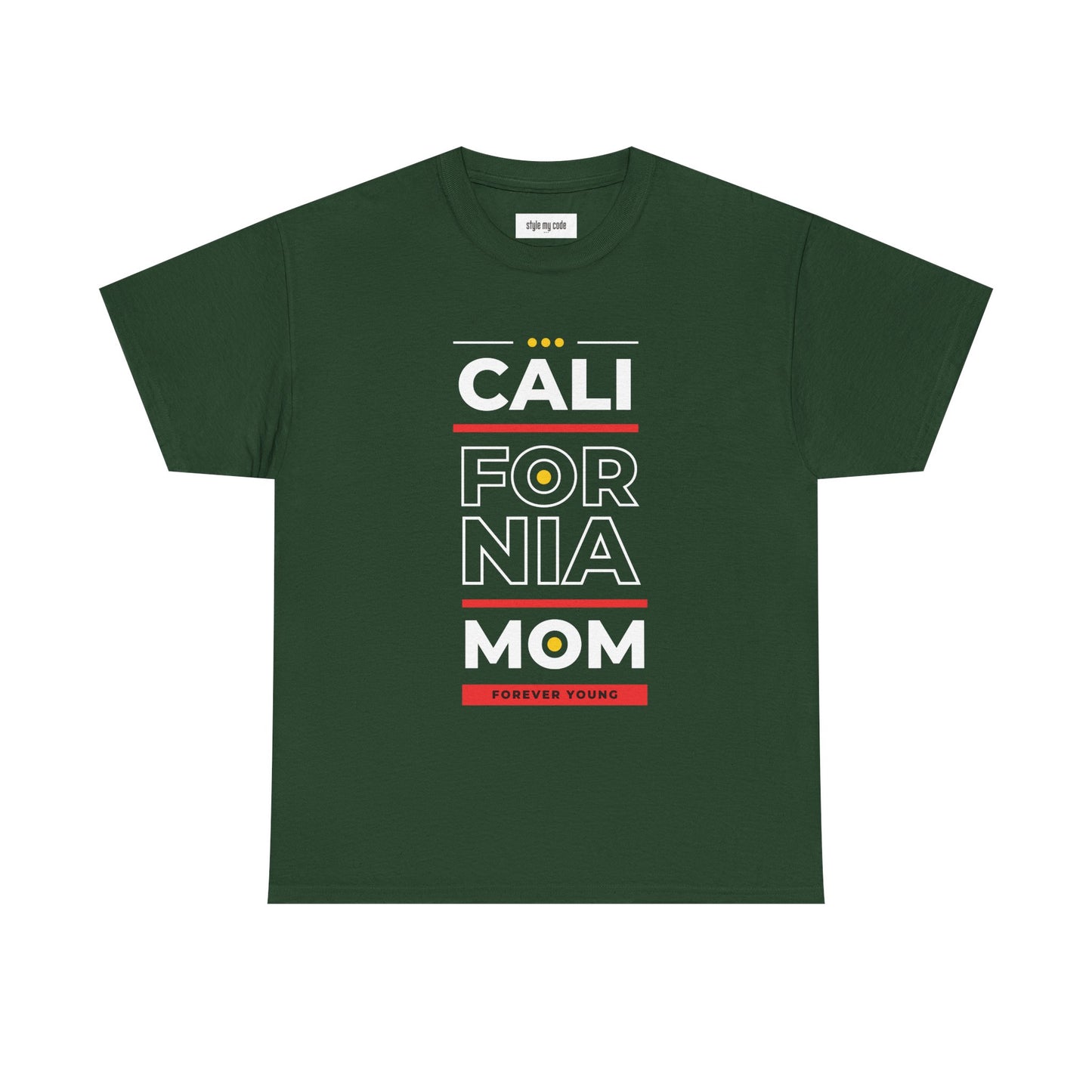 CALI FORNIA MOM Unisex Heavy Cotton Tee - Forever Young T-Shirt