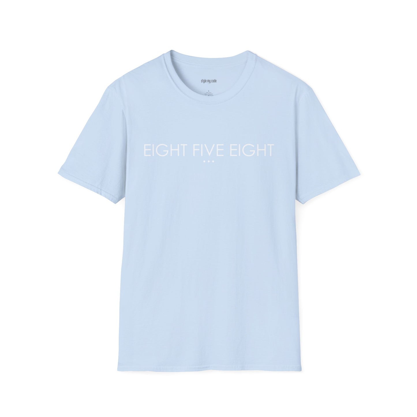 "EIGHT FIVE EIGHT" Design T-Shirt