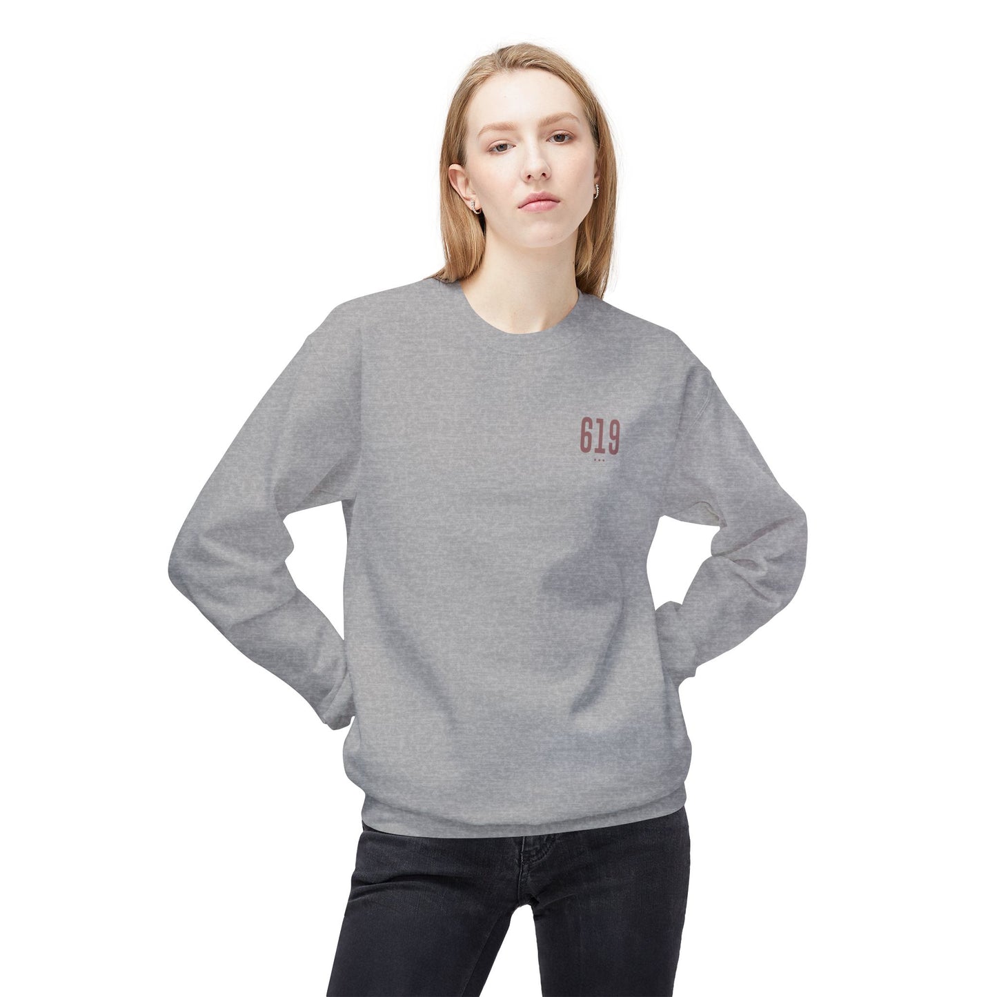 SD - 619 Unisex Midweight Softstyle Fleece Crewneck Sweatshirt