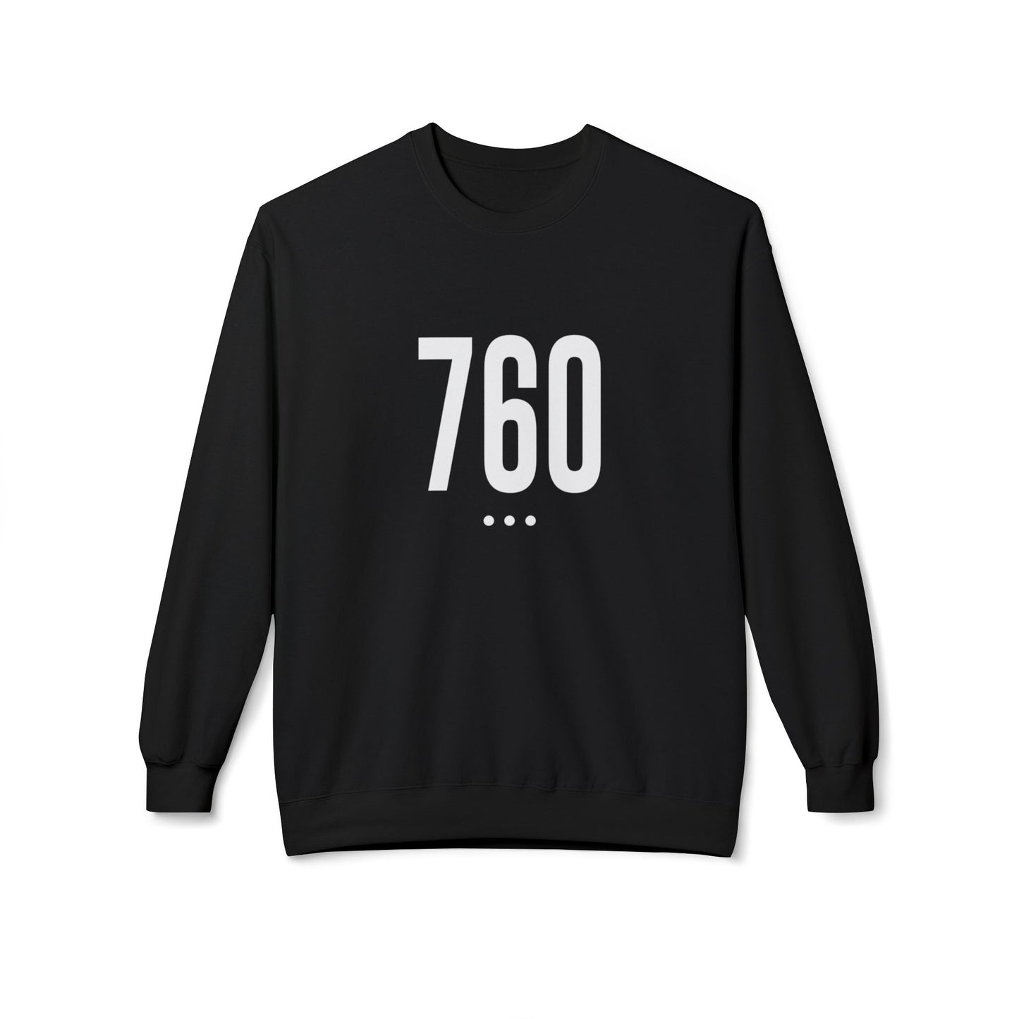 760 White Logo Front Unisex Crewneck Sweatshirt