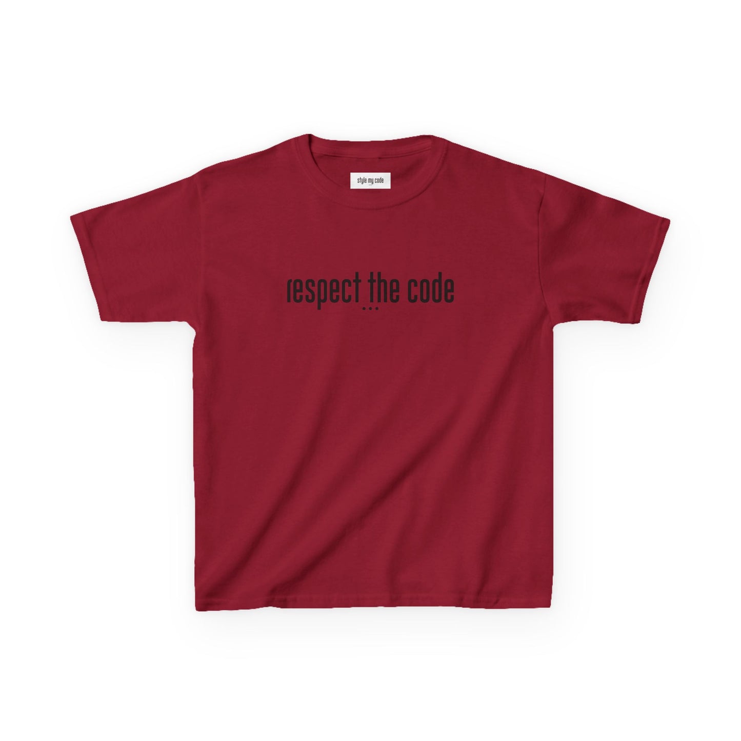 "Respect the Code" Black - Kid's Unisex Trendy Tee