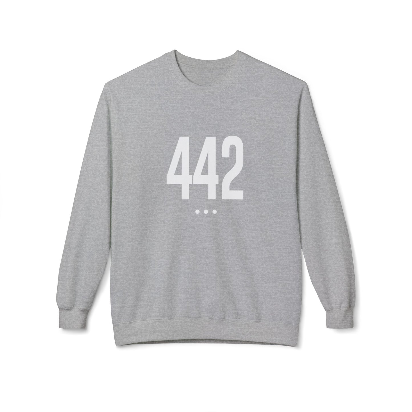 442 White Logo Front Unisex Crewneck Sweatshirt