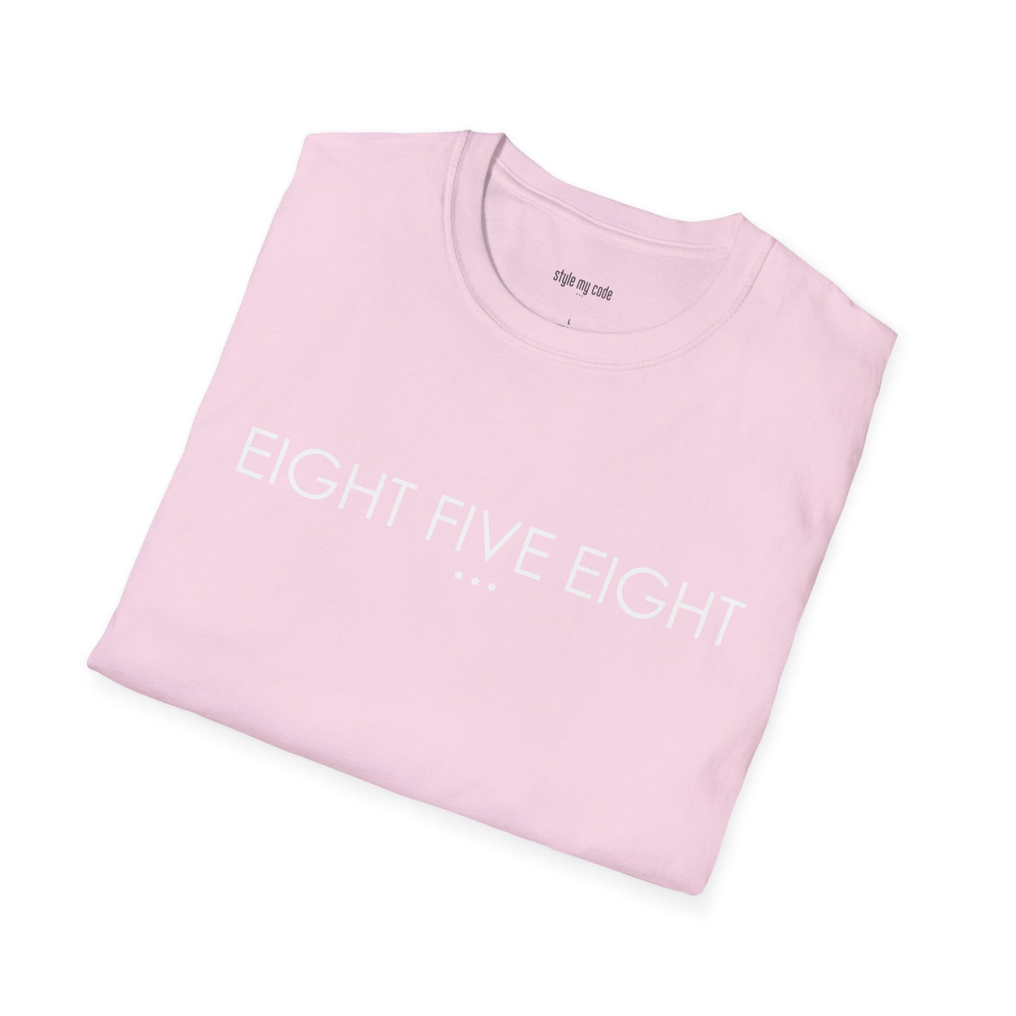 "EIGHT FIVE EIGHT" Design T-Shirt