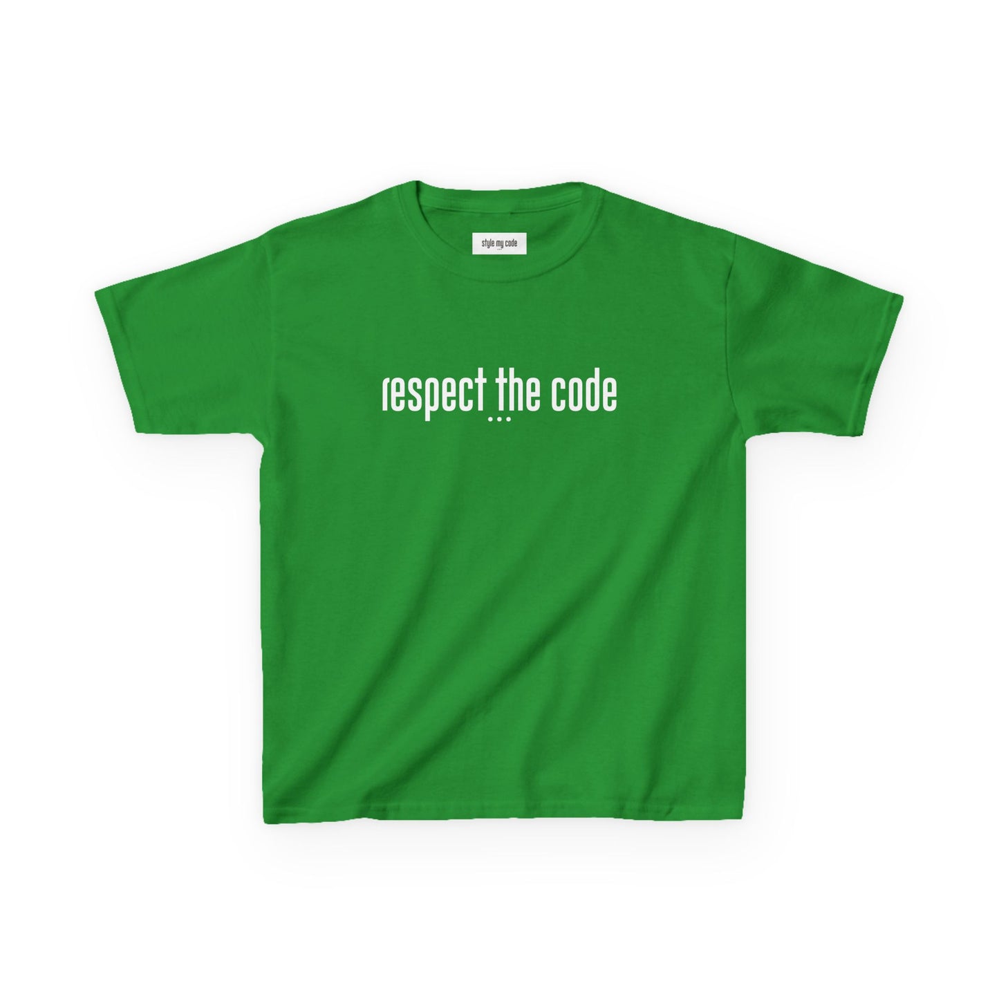 "Respect the Code" white - Kid's Unisex Trendy Tee