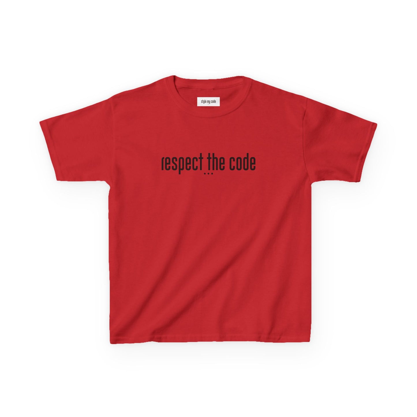 "Respect the Code" Black - Kid's Unisex Trendy Tee