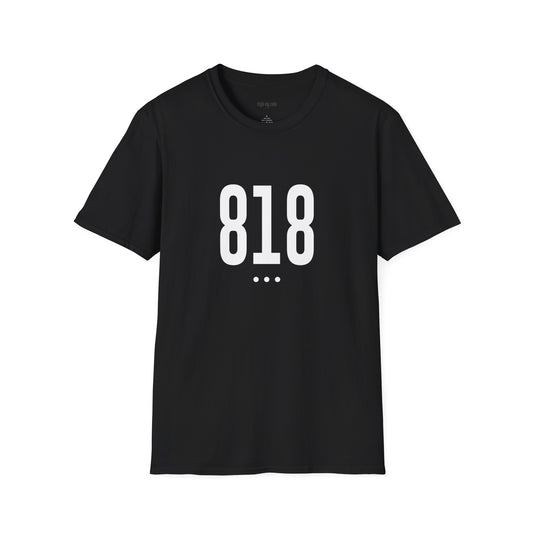 818 White Logo Front T-Shirt