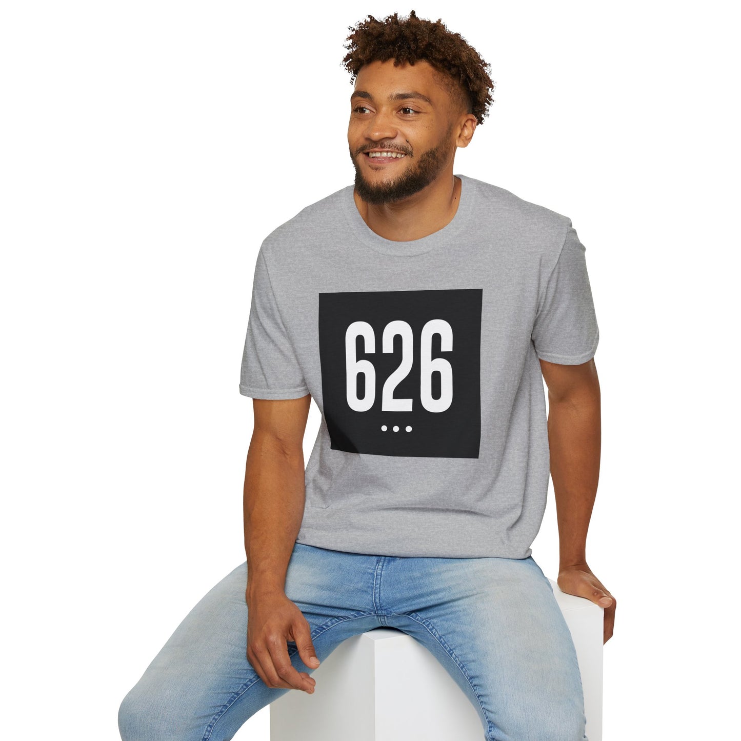 626 White Logo Front Unisex Soft-style T-Shirt