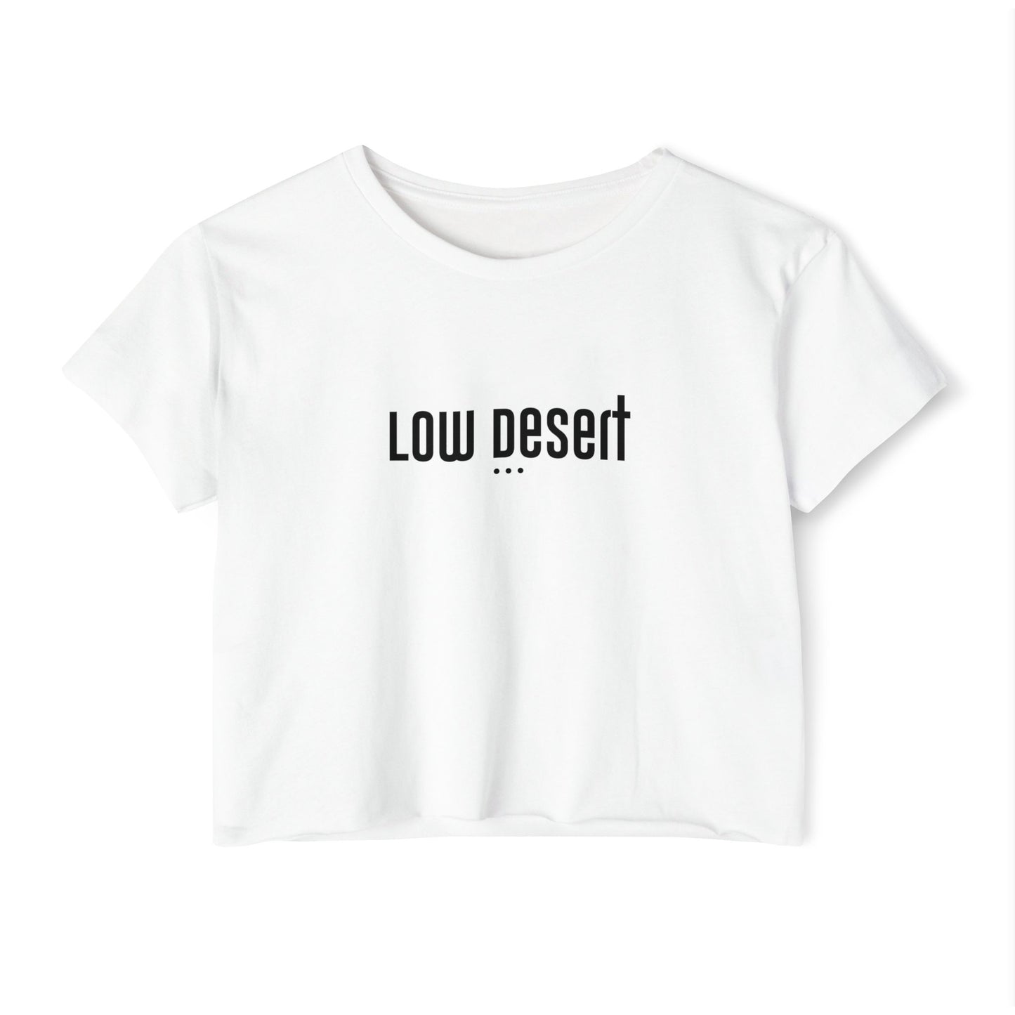 Trendy Women's Festival Crop Top - 'Low Desert' Graphic Tee for Summer Vibes