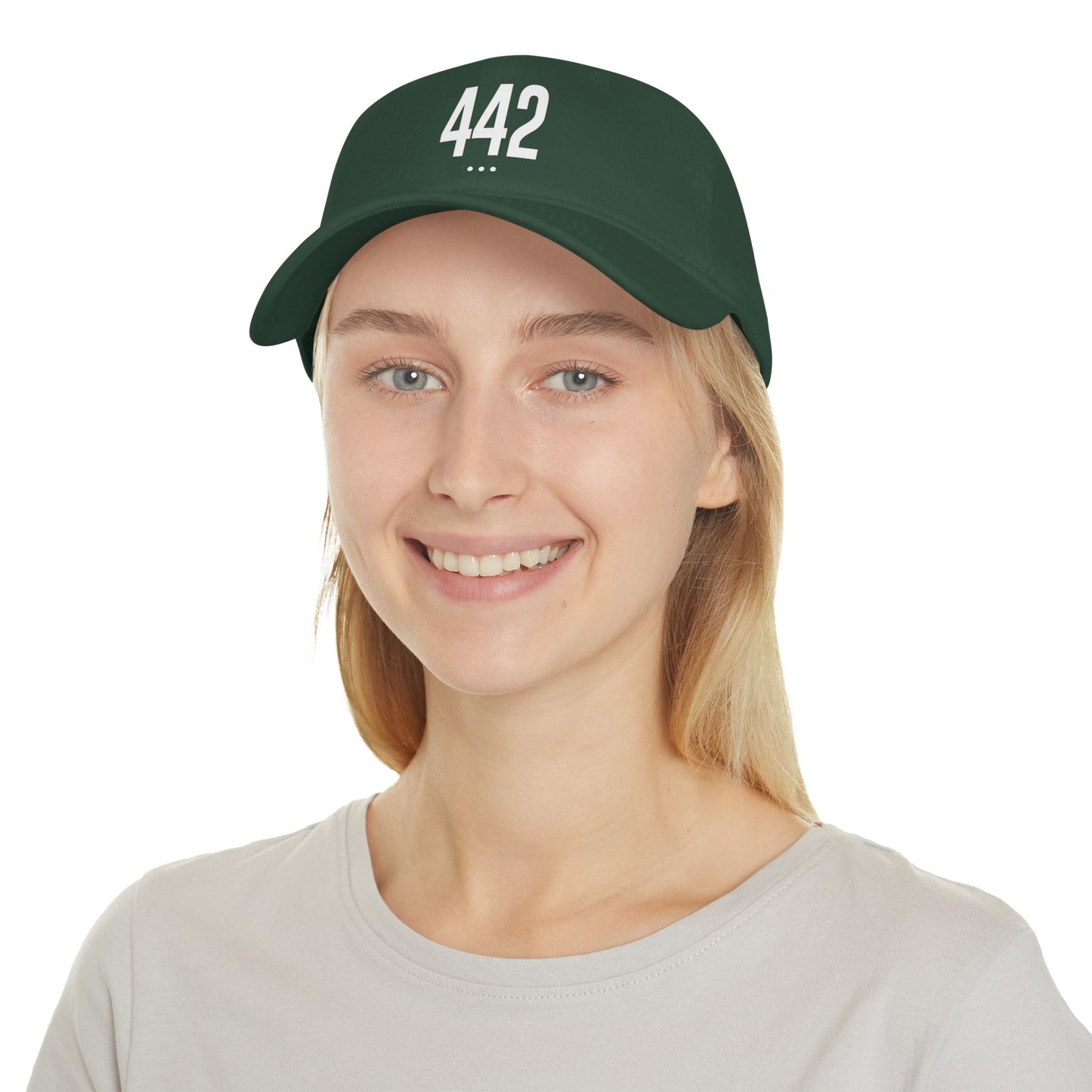 442  White Logo Low Profile Baseball Cap