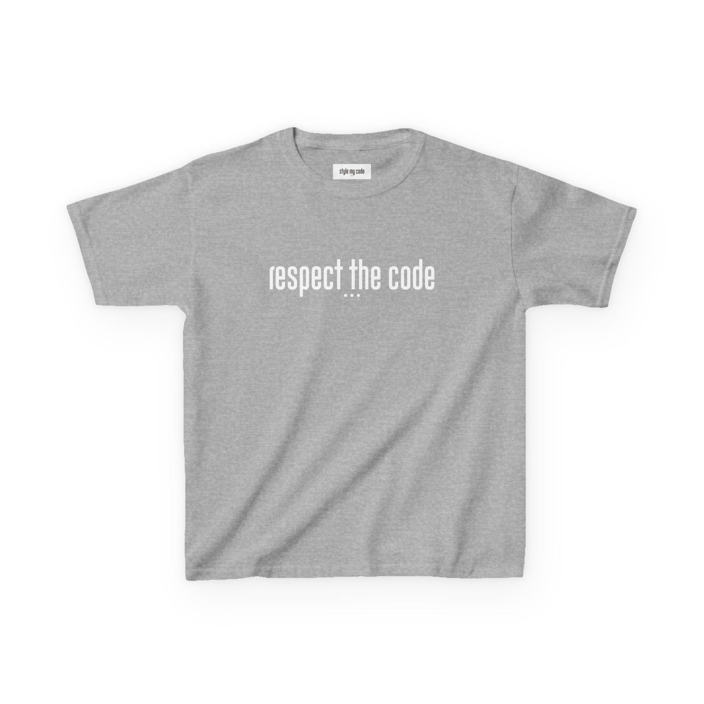 "Respect the Code" white - Kid's Unisex Trendy Tee