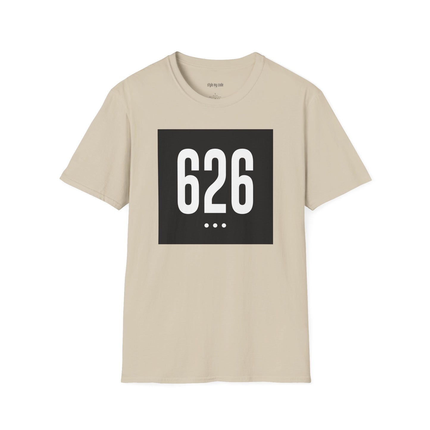 626 White Logo Front Unisex Soft-style T-Shirt