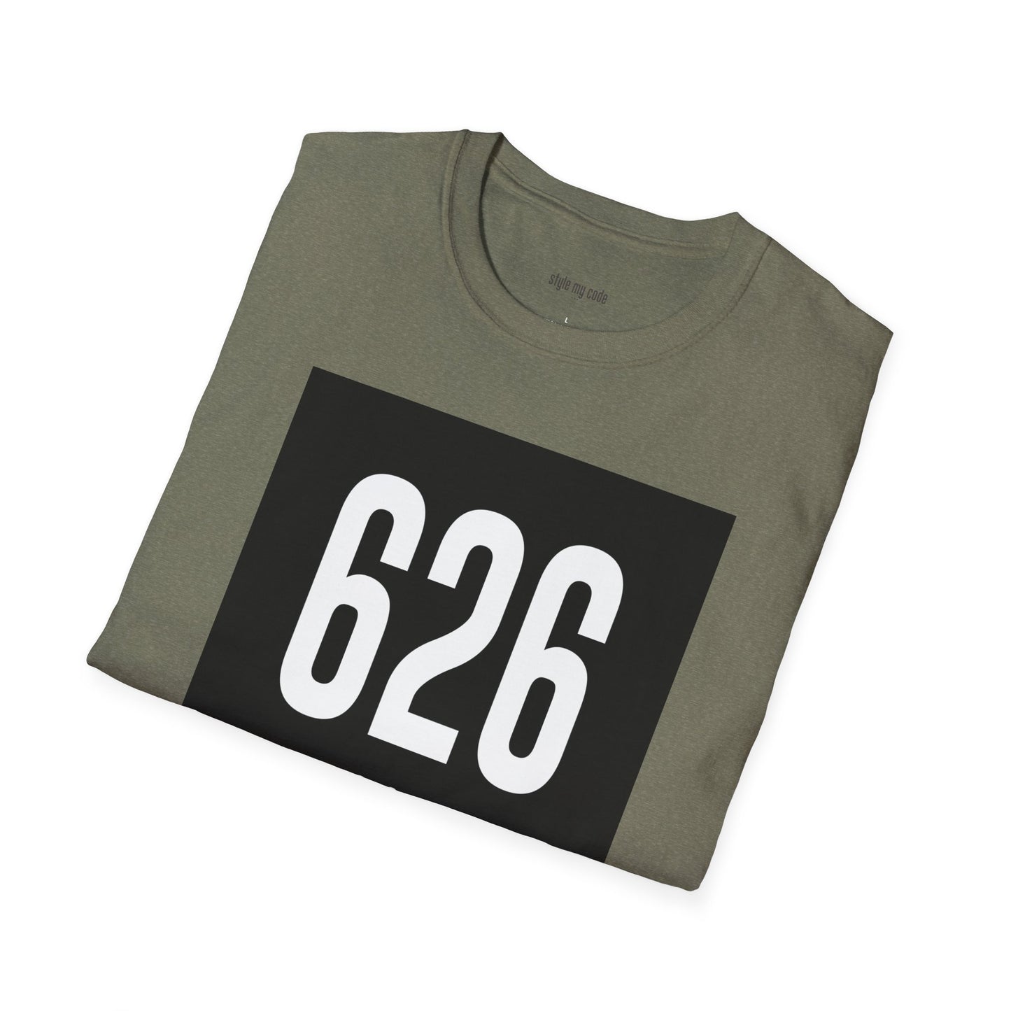 626 White Logo Front Unisex Soft-style T-Shirt