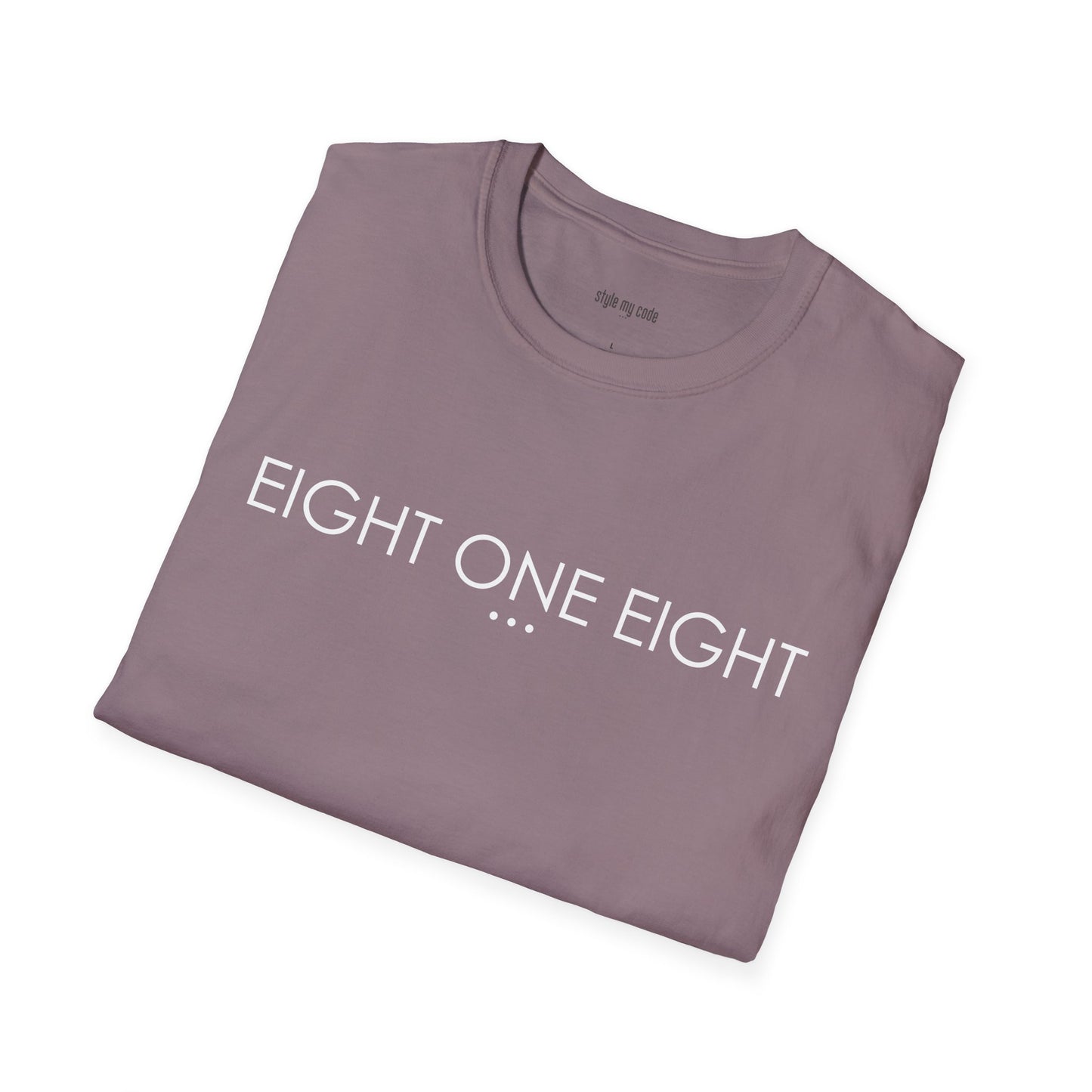 "EIGHT ONE EIGHT" Design T-Shirt