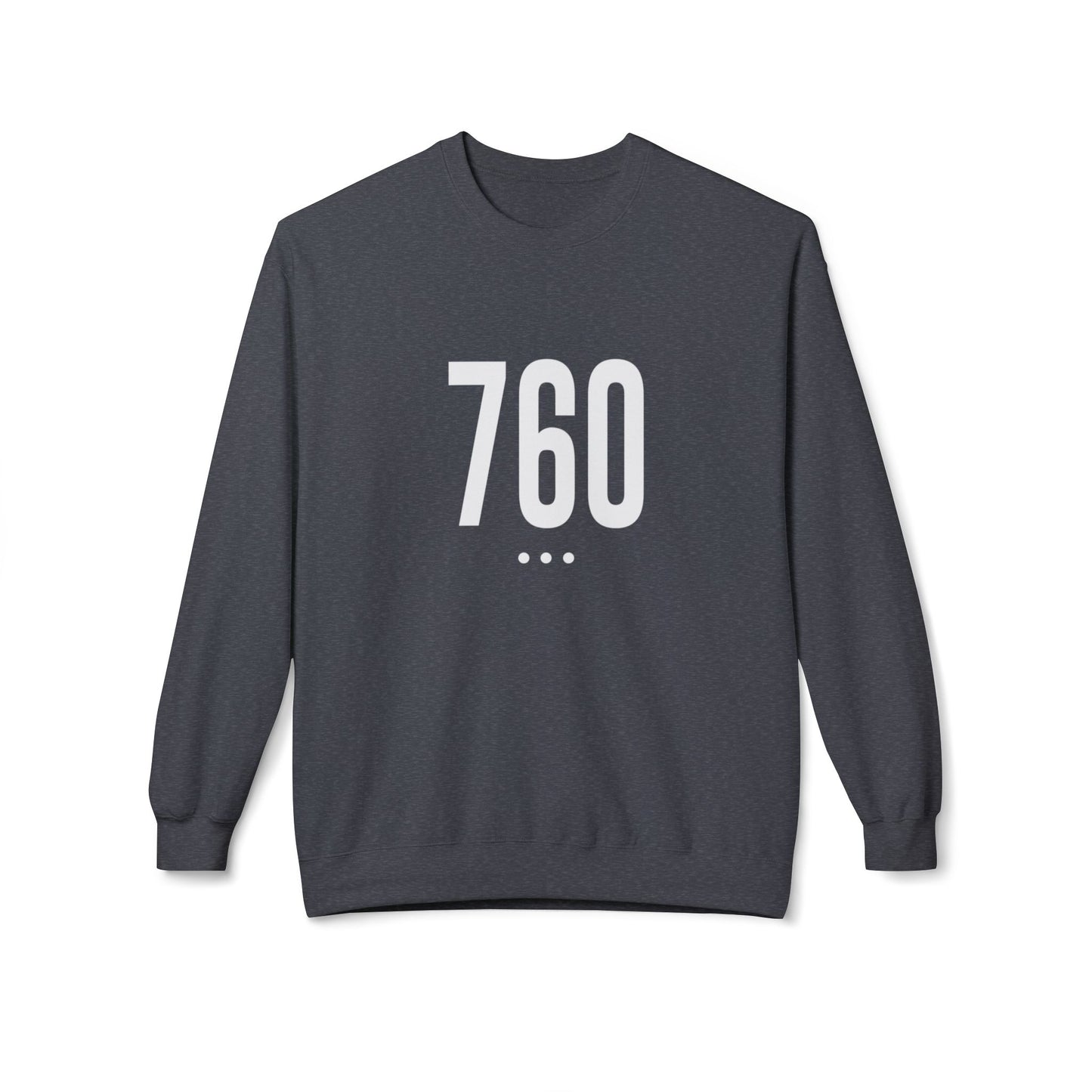 760 White Logo Front Unisex Crewneck Sweatshirt