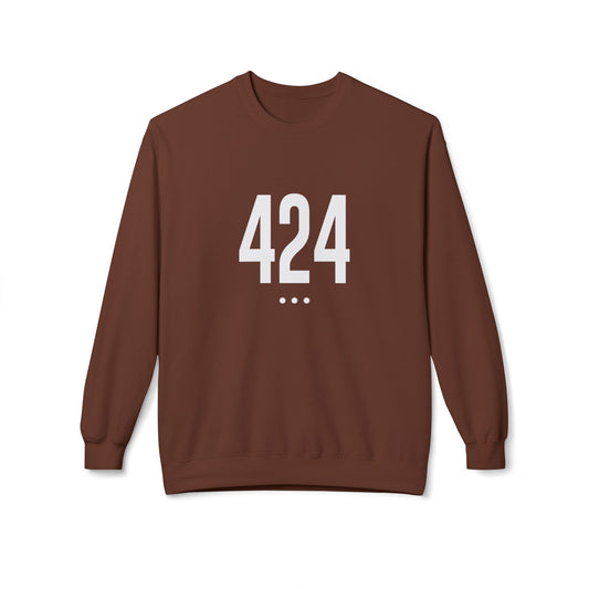 424 White Logo Front Unisex Sweatshirt