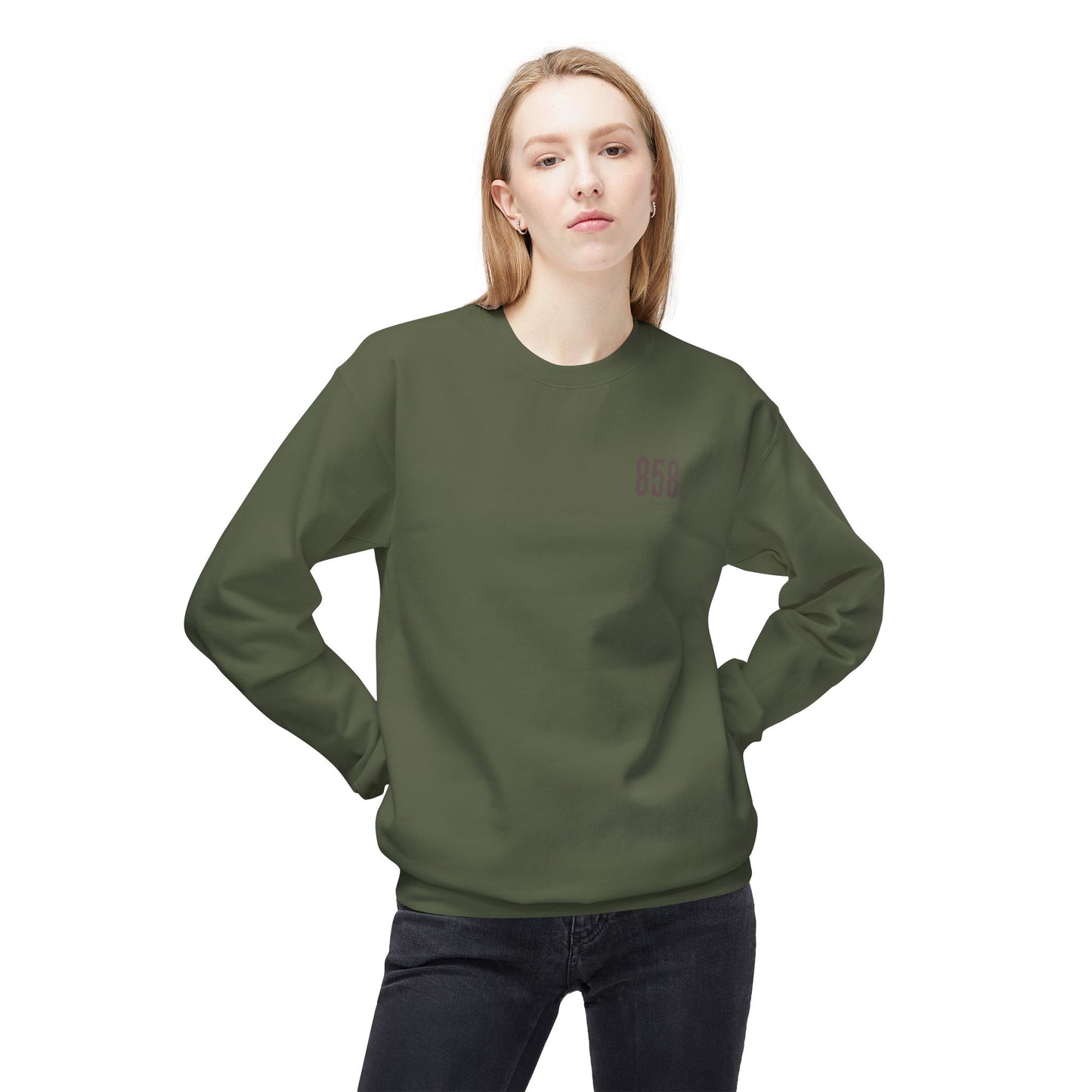 SD - 858 Unisex Midweight Softstyle Fleece Crewneck Sweatshirt