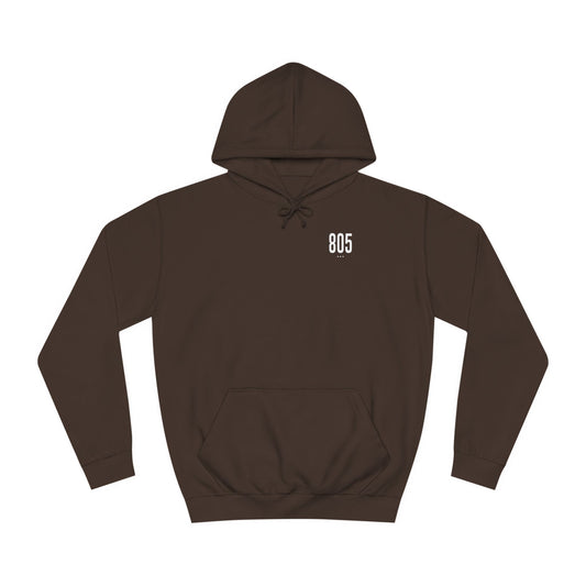 805 White Logo Unisex Hoodie