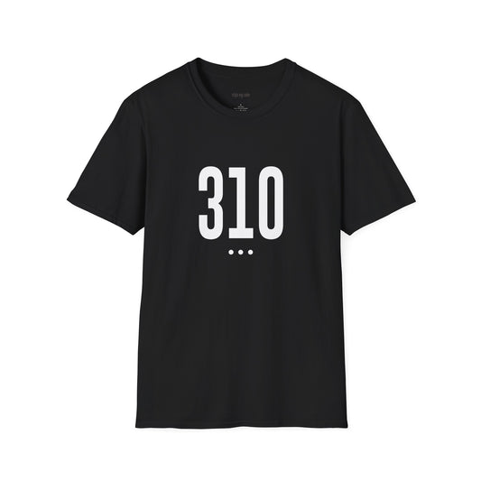 310 White Logo Front Unisex Softstyle T-Shirt