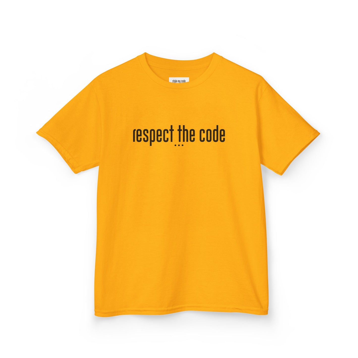 "Respect the Code" Black - Kid's Unisex Trendy Tee