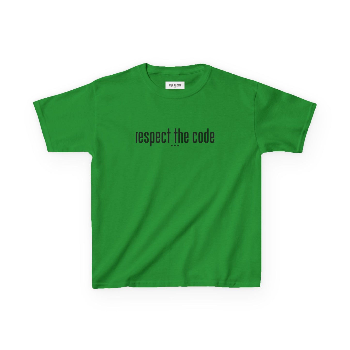 "Respect the Code" Black - Kid's Unisex Trendy Tee