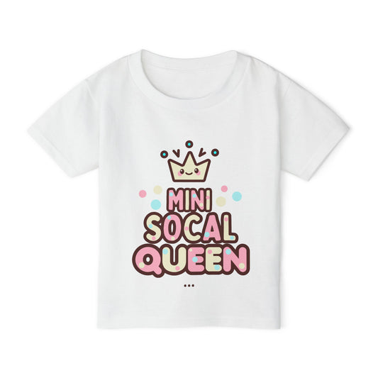 Mini SoCal Queen Toddler T-Shirt - Cute & Fun Kids Tee for Little Fashionistas