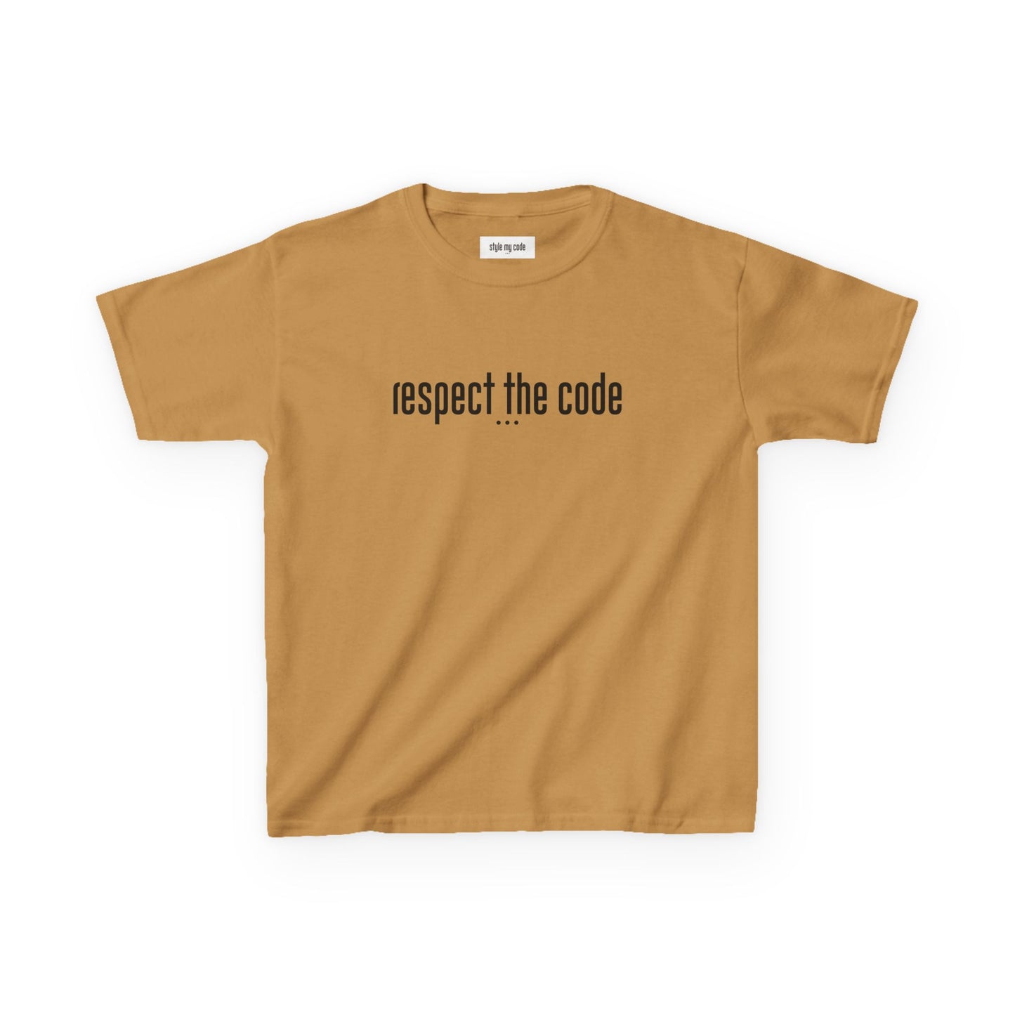 "Respect the Code" Black - Kid's Unisex Trendy Tee