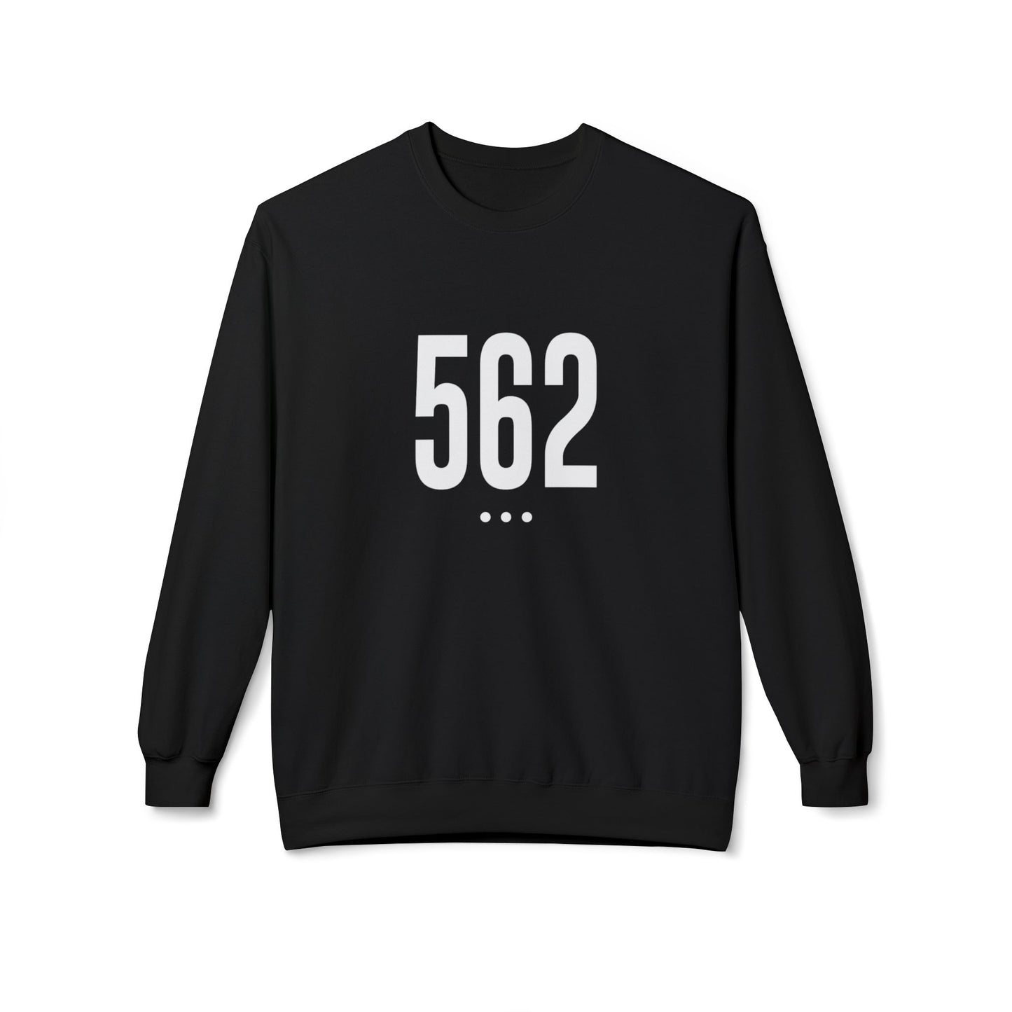 562 White Logo Front Unisex Crewneck Sweatshirt