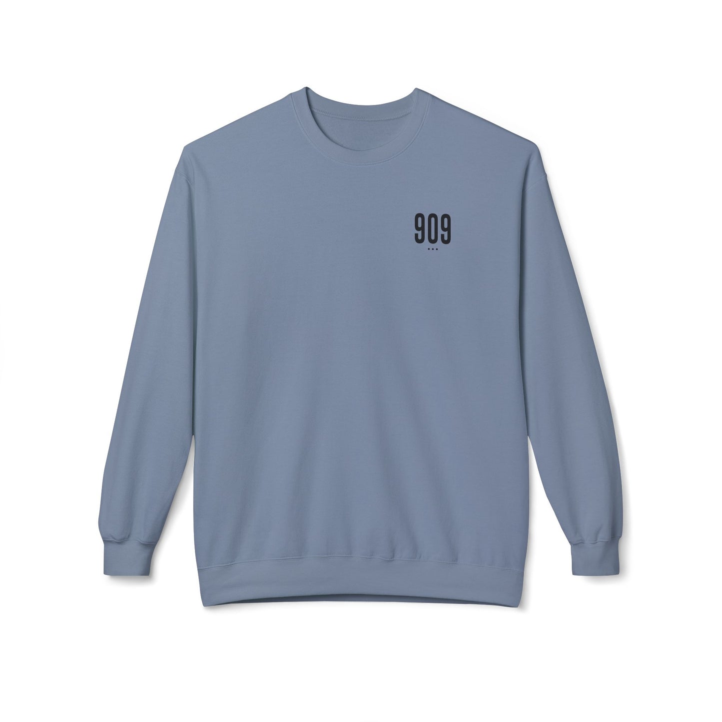 909 Black Logo Crewneck Sweatshirt