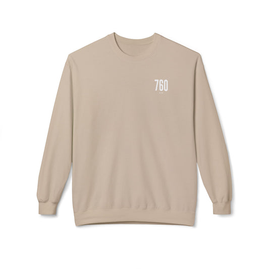 760 White Logo Unisex Crewneck Sweatshirt