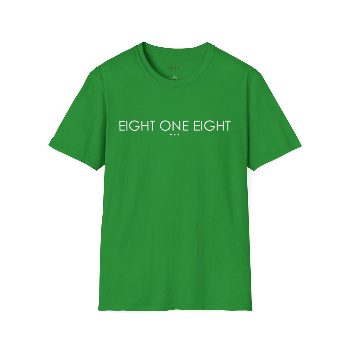 "EIGHT ONE EIGHT" Design T-Shirt