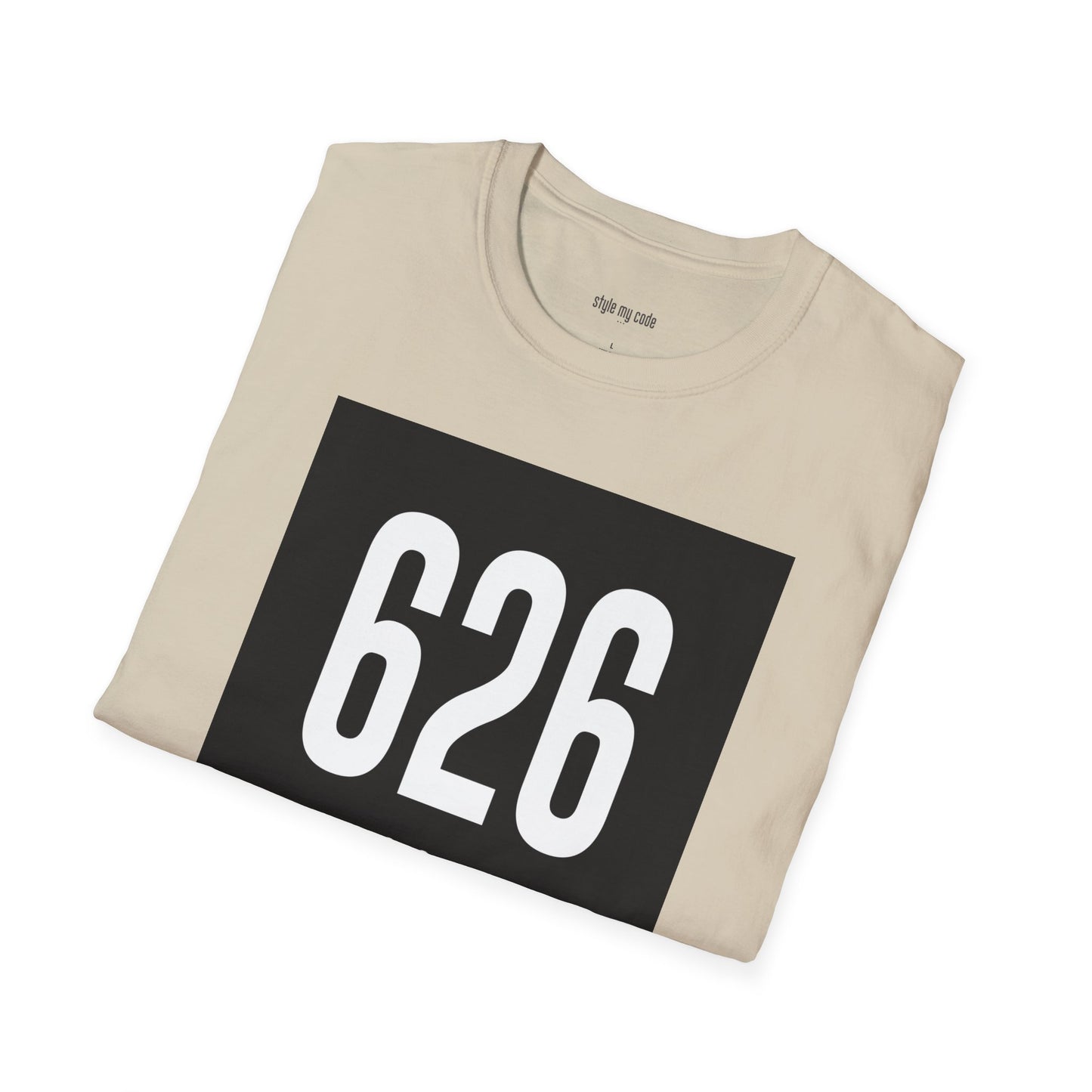 626 White Logo Front Unisex Soft-style T-Shirt