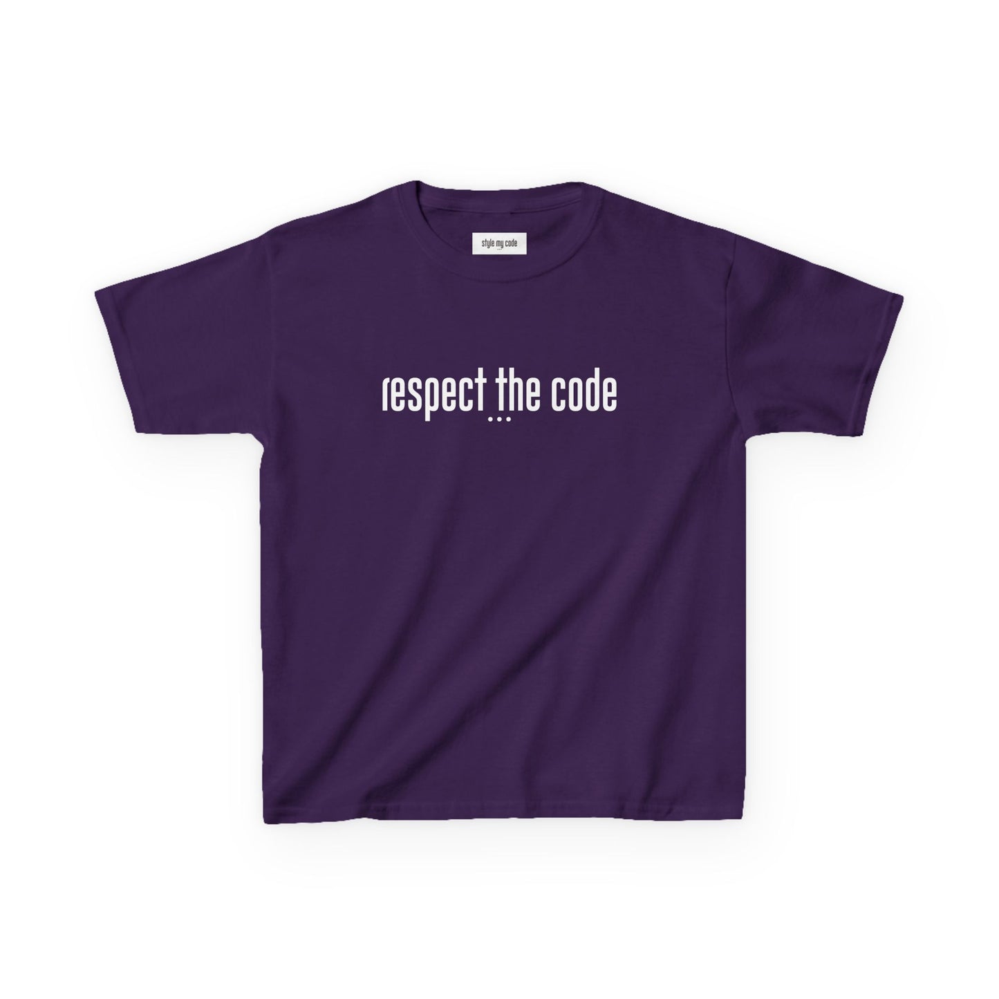 "Respect the Code" white - Kid's Unisex Trendy Tee