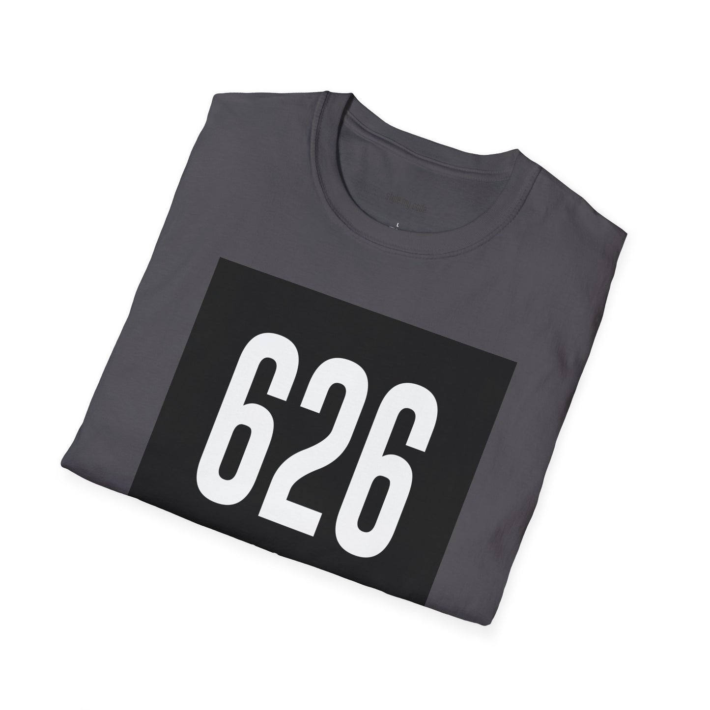 626 White Logo Front Unisex Soft-style T-Shirt