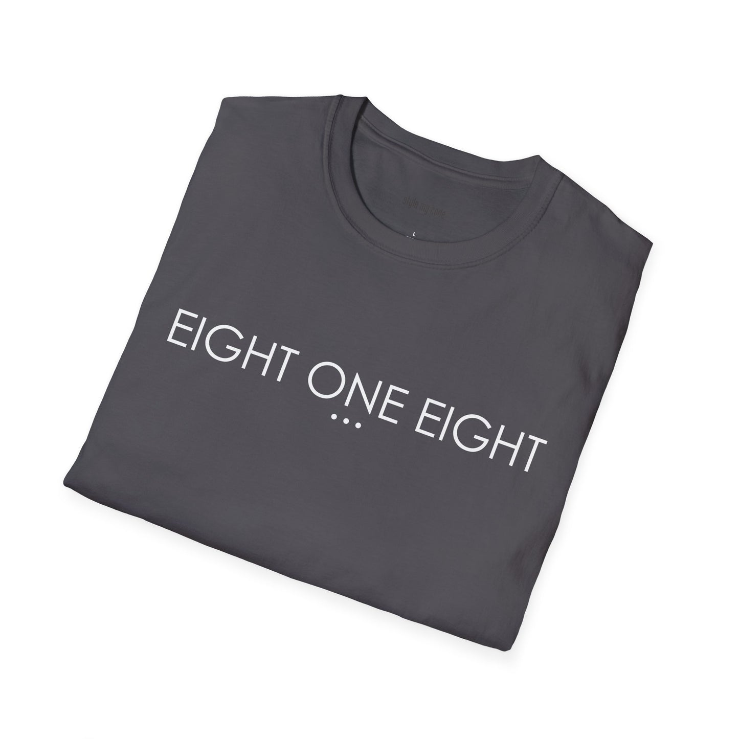 "EIGHT ONE EIGHT" Design T-Shirt