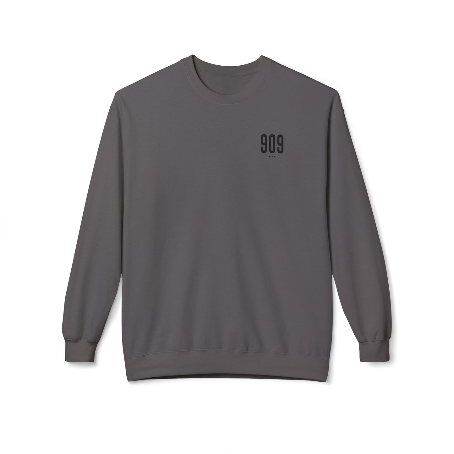 909 Black Logo Crewneck Sweatshirt