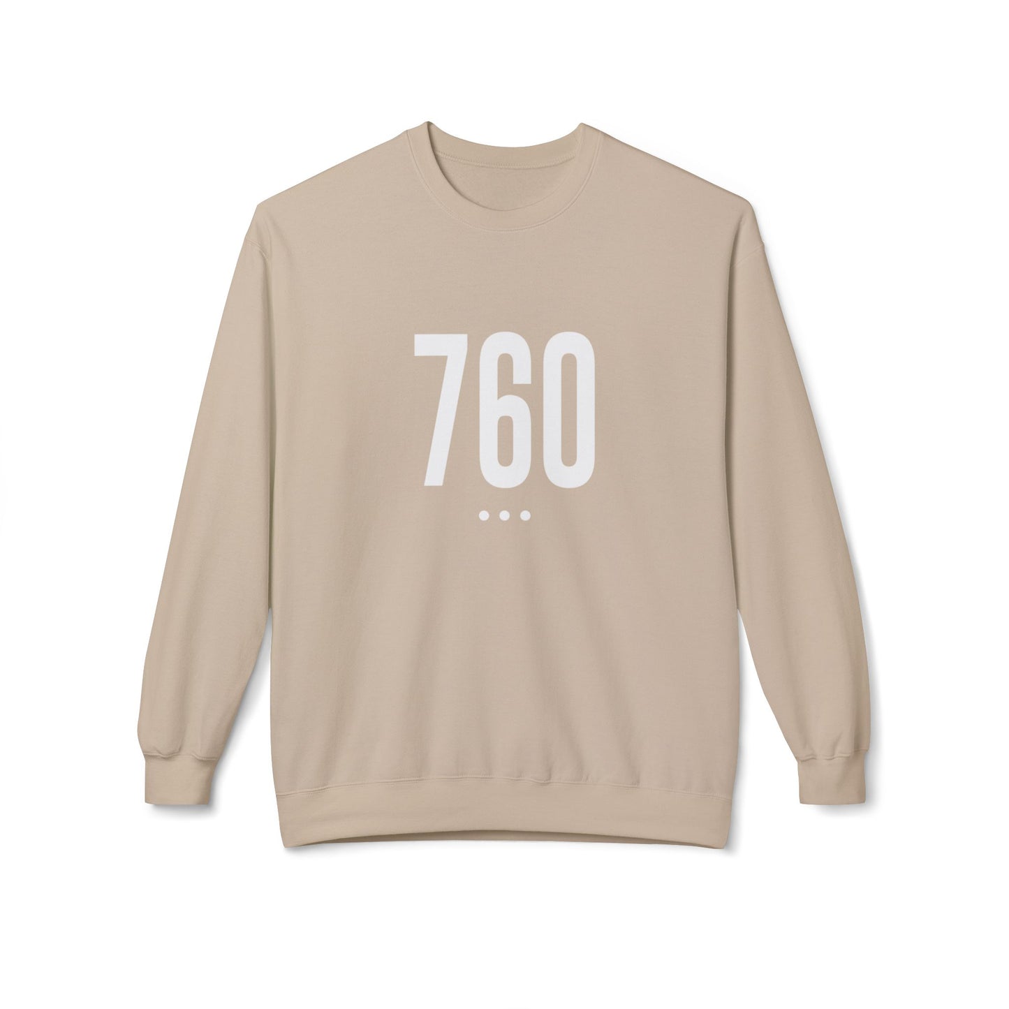 760 White Logo Front Unisex Crewneck Sweatshirt