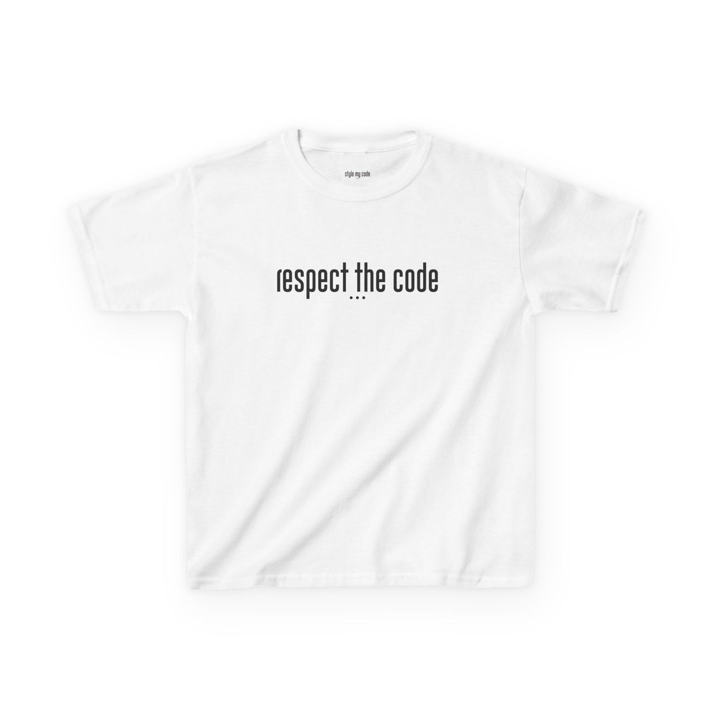 "Respect the Code" Black - Kid's Unisex Trendy Tee