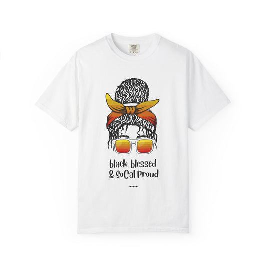 SoCal Proud Unisex Tee - Black, Blessed & SoCal Proud Graphic Shirt
