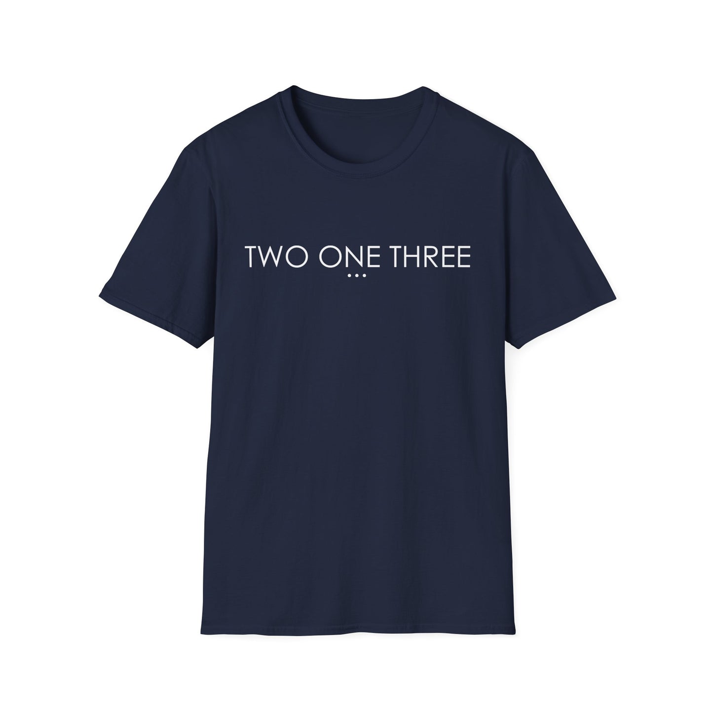 'TWO ONE THREE' Design T-Shirt