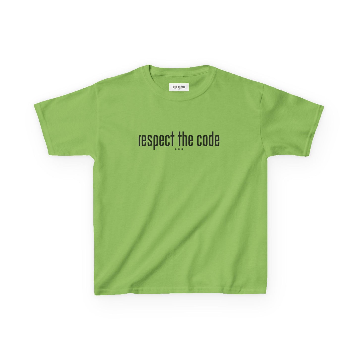 "Respect the Code" Black - Kid's Unisex Trendy Tee