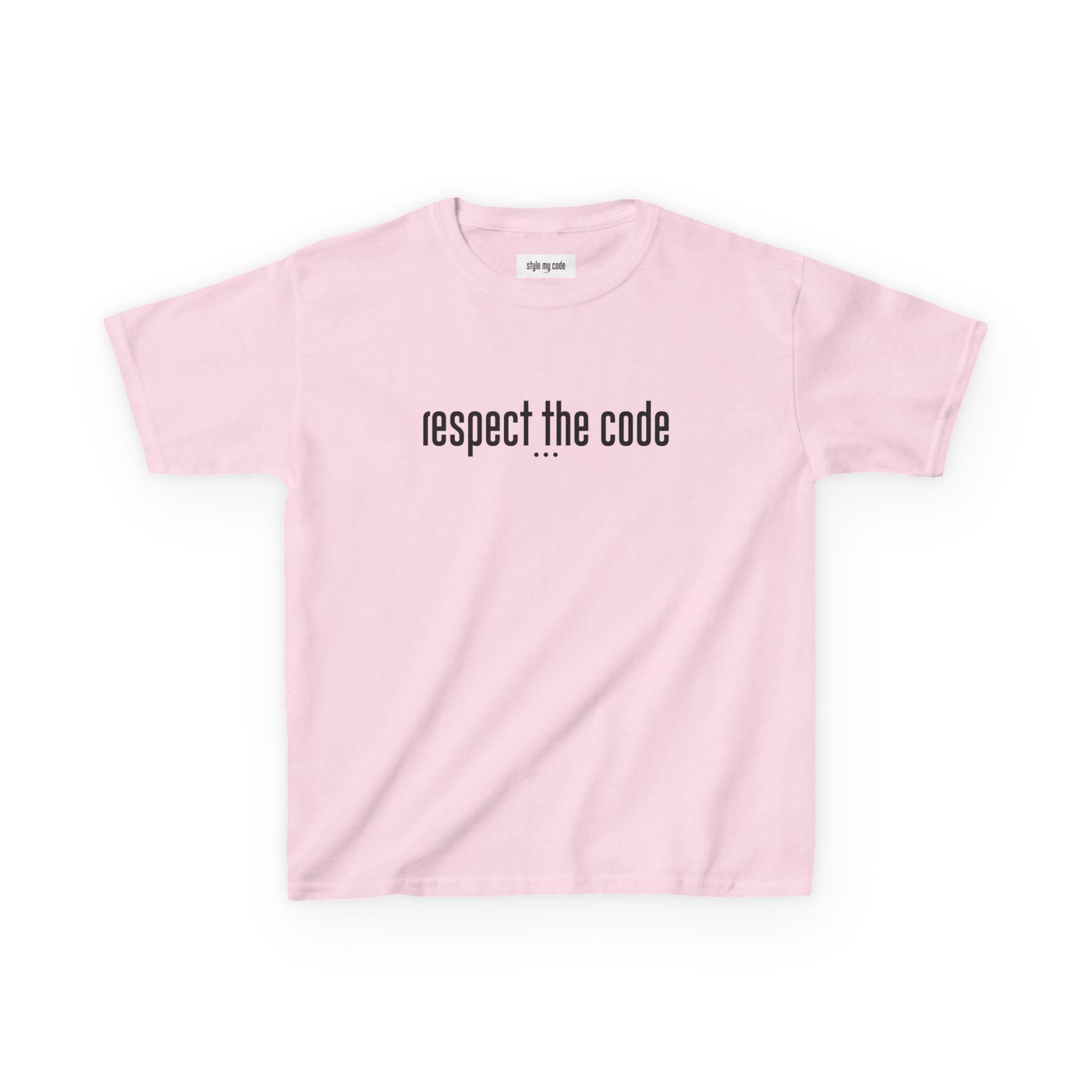 "Respect the Code" Black - Kid's Unisex Trendy Tee