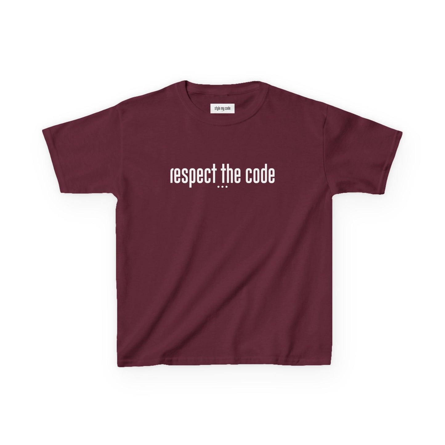 "Respect the Code" white - Kid's Unisex Trendy Tee