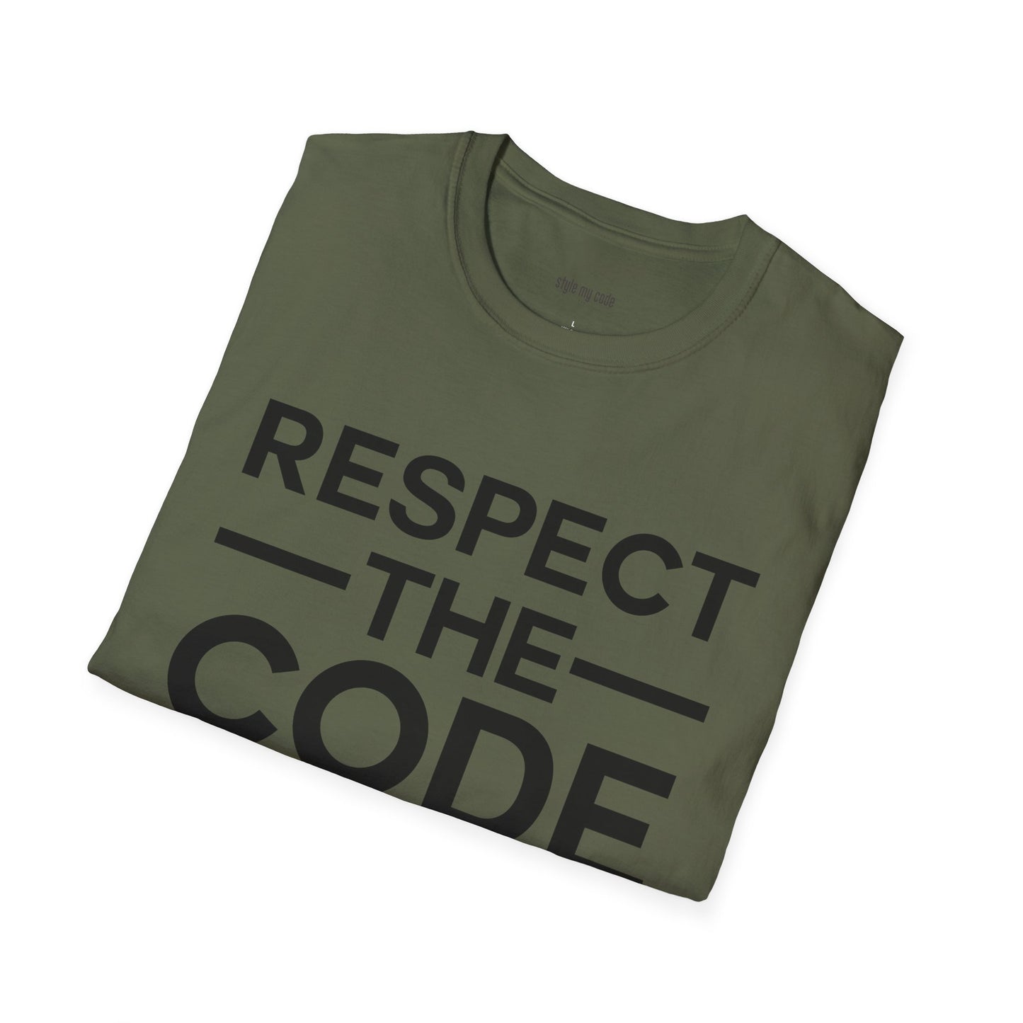 Respect the Code Graphic Unisex Softstyle T-Shirt