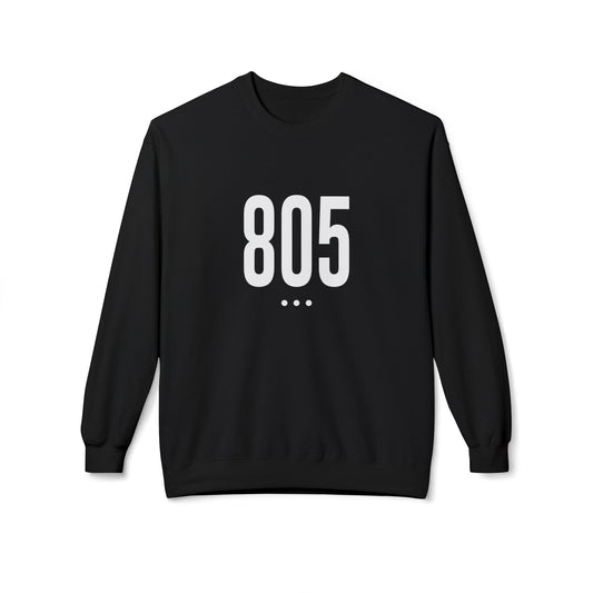 805 White Logo Front Unisex Crewneck Sweatshirt