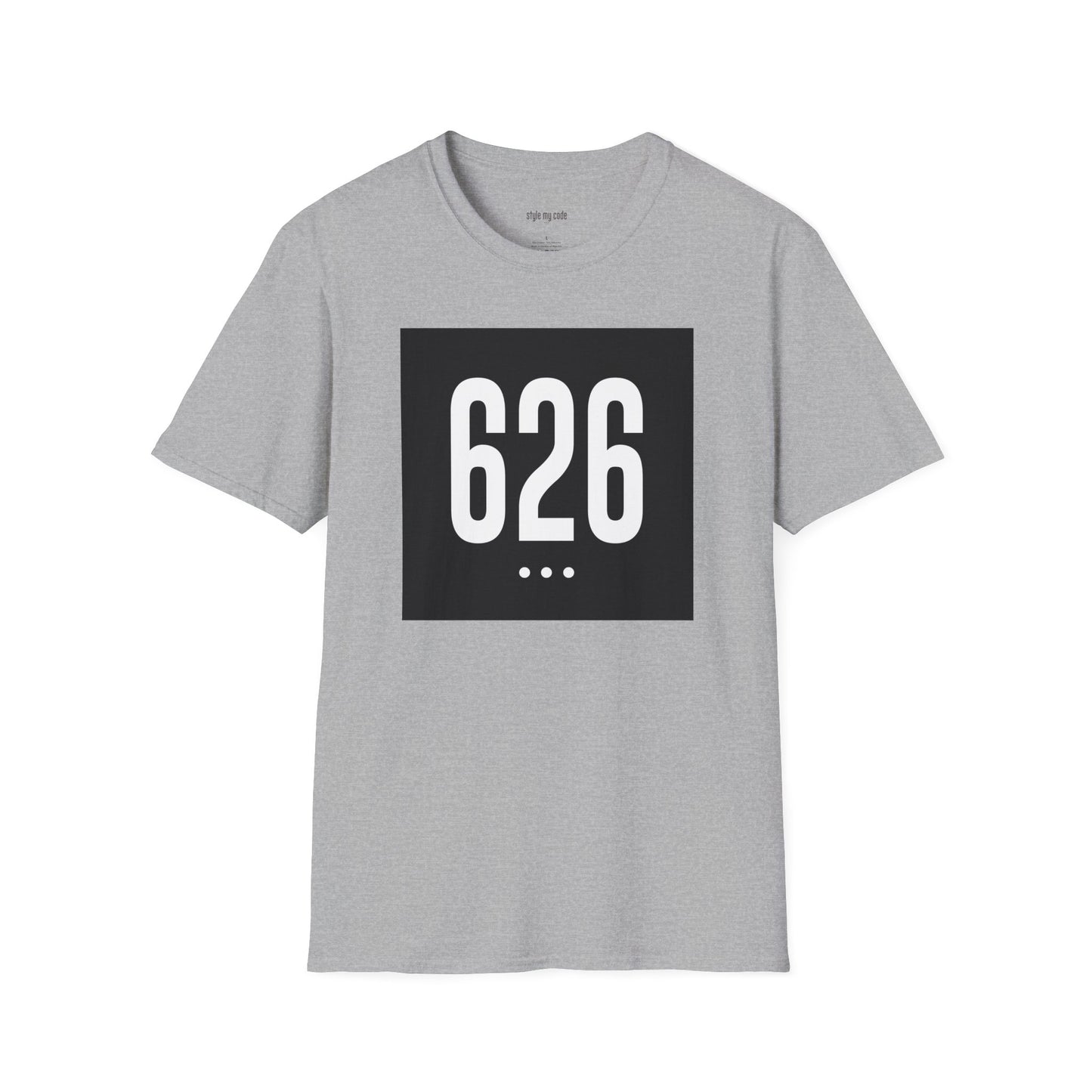 626 White Logo Front Unisex Soft-style T-Shirt