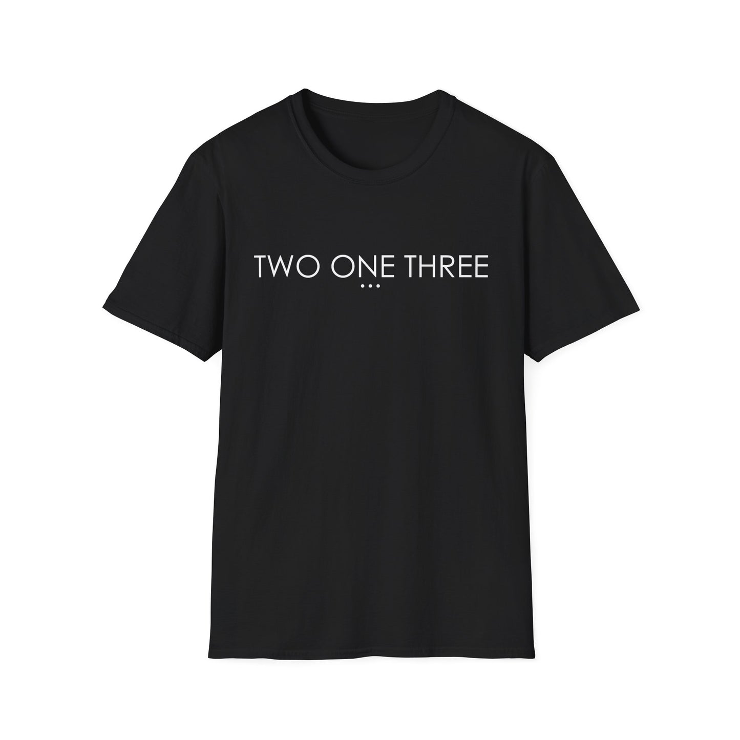 'TWO ONE THREE' Design T-Shirt