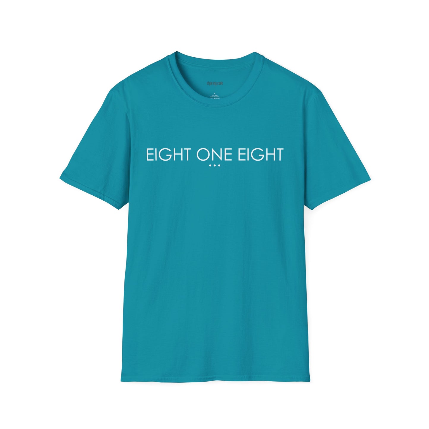 "EIGHT ONE EIGHT" Design T-Shirt