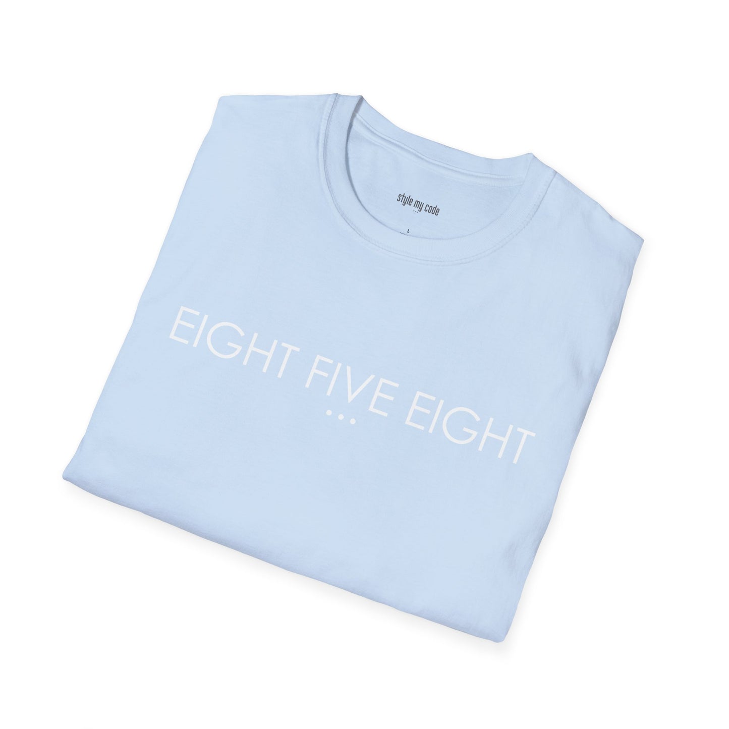 "EIGHT FIVE EIGHT" Design T-Shirt