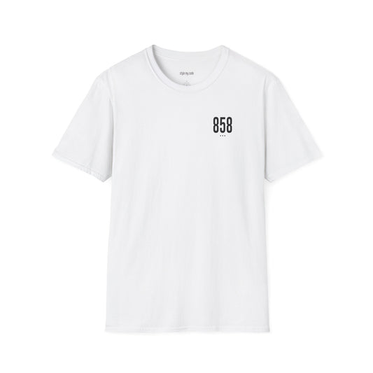 858 Black Logo Unisex Soft-style T-Shirt